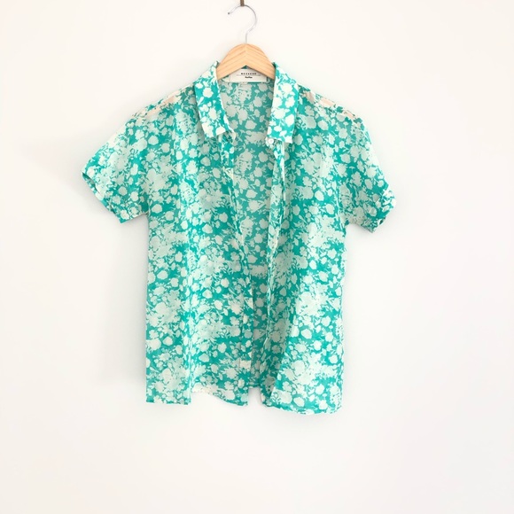 Weekend by MaxMara Tops - Beautiful Floral print short sleeves silk summer shirt weekend by MaxMara